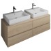 Burgbad Cube Waschtischunterschrank passend zu Grohe Cube(WWGU141)PG1