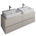 Burgbad Cube Waschtischunterschrank passend zu Grohe Cube(WWGU141)PG2