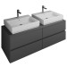Burgbad Cube Waschtischunterschrank passend zu Grohe Cube(WWGU141)PG2