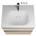 Burgbad Fiumo Set Mineralguss-Waschtisch inkl. Waschtischunterschrank(SFXN062)