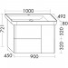 Burgbad Iveo Mineralguss-Waschtisch+Waschtischunterschrank & Beleuchtung (SFFW100)