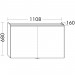 Burgbad Iveo Spiegelschrank mit horizontaler LED-Beleuchtung 1108 (SPHU110)