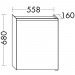 Burgbad Iveo Spiegelschrank mit horizontaler LED-Beleuchtung 558 (SPHU055)