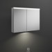 Burgbad Iveo Spiegelschrank mit horizontaler LED-Beleuchtung und LED-Waschplatzbeleuchtung (SPHY090)