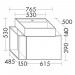 Burgbad Junit Keramik-Aufsatzwaschtisch inkl. Waschtischunterschrank 765 mit LED-Beleuchtung (SFKQ076)
