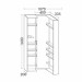 Burgbad kama Crono Hochschrank PG2 1600 mm Crono HGLHSGS040