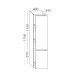 Burgbad Lin20 Apothekerschrank (HSPO040) PG1 Melamin
