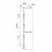 Burgbad Lin20 Apothekerschrank (HSPP040) PG2 Acrylfront/Mehrfachlackierung Matt
