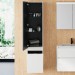 Burgbad Lin20 Hochschrank (HSPG040) PG2 Acrylfront/Mehrfachlackierung Matt
