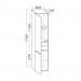 Burgbad Lin20 Hochschrank (HSPH040) PG1 Melamin