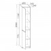 Burgbad Lin20 Hochschrank (HSPK040) PG1 Melamin