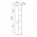 Burgbad Lin20 Hochschrank (HSPL040) PG1 Melamin