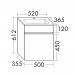 Burgbad Lin20 Mineralguss-Waschtisch inkl. Waschtischunterschrank 052 (SGQZ052) PG1 Melamin