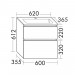 Burgbad Lin20 Mineralguss-Waschtisch inkl. Waschtischunterschrank 062 (SGHP062) PG1 Melamin