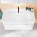 Burgbad Lin20 Mineralguss-Waschtisch inkl. Waschtischunterschrank 102 (SGHT102) PG2 Acrylfront/Mehrfachlackierung Matt