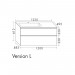 Burgbad Lin20 Mineralguss-Waschtisch inkl. Waschtischunterschrank 122 (SGHX122) PG1 Melamin