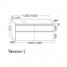 Burgbad Lin20 Waschtischunterschrank 140 (SGIF140) PG1 Melamin