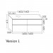 Burgbad Lin20 Waschtischunterschrank 140 (SGRA140) PG1 Melamin