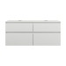 Burgbad Lin20 Waschtischunterschrank 140 (SGRC140) PG2 Acrylfront/Mehrfachlackierung Matt