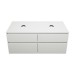 Burgbad Lin20 Waschtischunterschrank 140 (SGRC140) PG2 Acrylfront/Mehrfachlackierung Matt