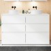 Burgbad Lin20 Waschtischunterschrank 140 (SGRD140) PG3 Mehrfachlackierung HGL