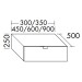Burgbad rc40 System Unterschrank passend zu Konsolenplatten 35 (WWNY035) PG2