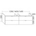 Burgbad rc40 System Waschtischunterschrank passend zu Konsolenplatten (WWRV120) PG2