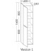 Burgbad Sinea 2.0 Hochschrank (HSIL040) PG2