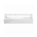 Burgbad Yumo Mineralguss-Waschtisch inkl. Waschtischunterschrank mit Rauchglaselement und LED-Waschtischunterschrankbeleuchtung 820 PG1 (SFMX082)