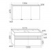 Burgbad Yumo Set 1320 mit LED-Waschtischbeleuchtung und Glaselement PG1 (SFLC132)