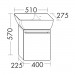 Burgbad Bel GästeBad Mineralguss-Waschtisch+Unterschrank PG2  