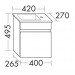 Burgbad Bel GästeBad Glas-Waschtisch+Unterschrank PG4  