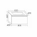 Burgbad Bel Glas-Waschtisch + Unterschrank 820 PG2  