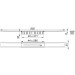 DALLMER Duschrinne CeraFloor Select anthrazit matt, 850 mm