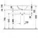 Duravit Aufsatzbecken Me by Starck Bacino 420 mm quadratisch, mit Überlauf, ohne HLB, weiß