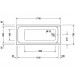 Duravit D-Code 1700x750mm, 700100000000000, Badewanne Einbauversion, Ablauf Fußbereich, weiß