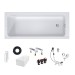 Duravit D-Code 2.0 Badewanne 1700x700mm Einbauversion Innentiefe 450mm reduzierte Randhöhe v. 25mm Weiß 700670000000000