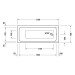 Duravit D-Code 2.0 Badewanne 1700x700mm Einbauversion Innentiefe 450mm reduzierte Randhöhe von 25mm Weiß 700670000000000