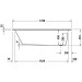 Duravit D-Code 2.0 Badewanne 1700x750mm Einbauversion Innentiefe 450mm reduzierte Randhöhe von 25mm Weiß 700671000000000
