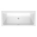 Duravit D-Code 2.0 Badewanne 1800x800mm Einbauversion 2 Rückenschrägen Innentiefe 450mm reduzierte Randhöhe von 25mm Weiß 700672000000000