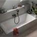 Duravit D-Code 2.0 Badewanne 1800x800mm Einbauversion 2 Rückenschrägen Innentiefe 450mm reduzierte Randhöhe von 25mm Weiß 700672000000000