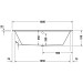 Duravit D-Code 2.0 Badewanne 1800x800mm Einbauversion 2 Rückenschrägen Innentiefe 450mm reduzierte Randhöhe von 25mm Weiß 700672000000000