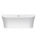DU DuraSenja Badewanne,Oval,1500x750x585mm,Vw.,ws,Acr