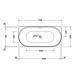 DU DuraSenja Badewanne,Oval,1700x800x585mm,Vw.,ws,Acr