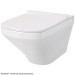 DU WC-Sitz DuraStyle mit SoftClose Scharniere edelstahl, weiß