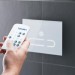 DU Betätigungsplatte A2, für WC, 229,8x157mm, Glas Weiß