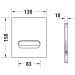 DU Betätigungsplatte A2, Netz f.Urinal 130x150mm,Zinkdruckguss,Chrom Hochglanz