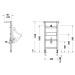 DU Urinal-Element, Standard,500x1148mm vormontiertes Urinal-Element