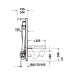 DU WC-Element für Wand-WC, Geruchsabs.,Hygienespülung, 500x1148mm
