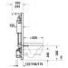 DU WC-Element für Wand-WC, Hygienespülung integriert, 500x1148mm